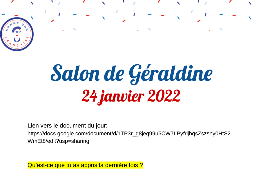 Le Salon 24 janvier 2022